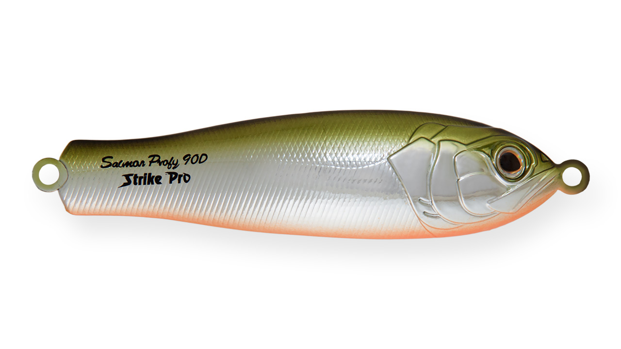 

Блесна колеблющаяся Strike Pro Salmon Profy 90CD, 90 мм, 22 гр, Двойник-незацепляйка, (PST-03CD#A122-A122) (104636)