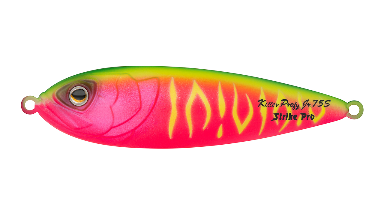 

Блесна колеблющаяся Strike Pro Killer Profy 75S, 75 мм, 11 гр, Одинарный-незацепляйка, цвет: A230S Watermelon Mat Tiger, (PST-02S#A230S-CP) (126021)