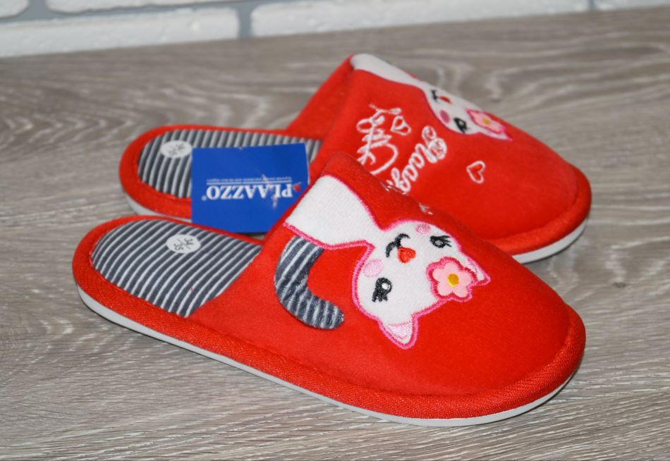 

Комнатные тапочки Plaazzo DLP10-1 34 (21 см) красные