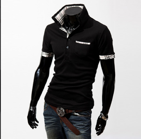 

Мужское поло Fashion Man ST00003 рL черное