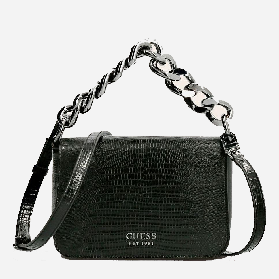 

Женская сумка Guess Tullia Mini Crossbody Flap HWKM8382780-BLA Черная