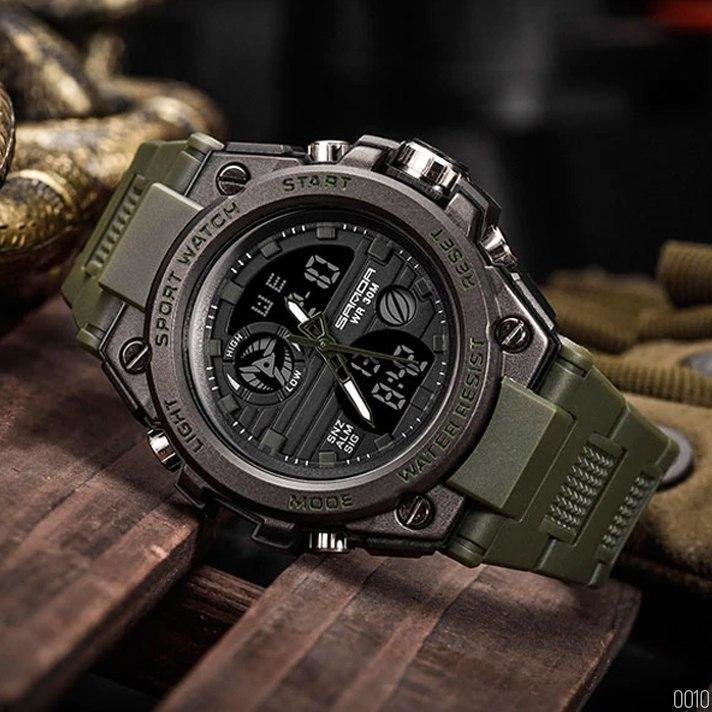 

Часы мужские Sanda 739 Green-Black 1044-0010