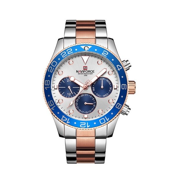 

Часы наручные Naviforce NF9147 Silver-Cuprum-Blue 1096-0059