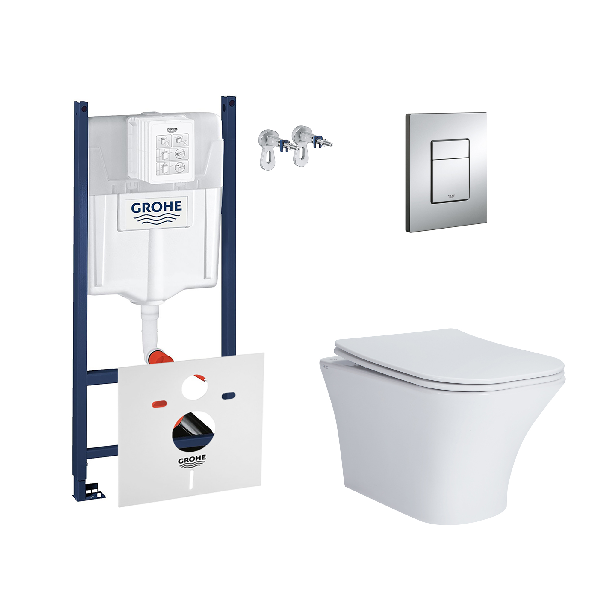 

Набор инсталляция 4 в 1 Grohe Rapid SL 3884000G + унитаз с сиденьем Qtap Presto QT24332615EW (3884000GQT24332615EW)