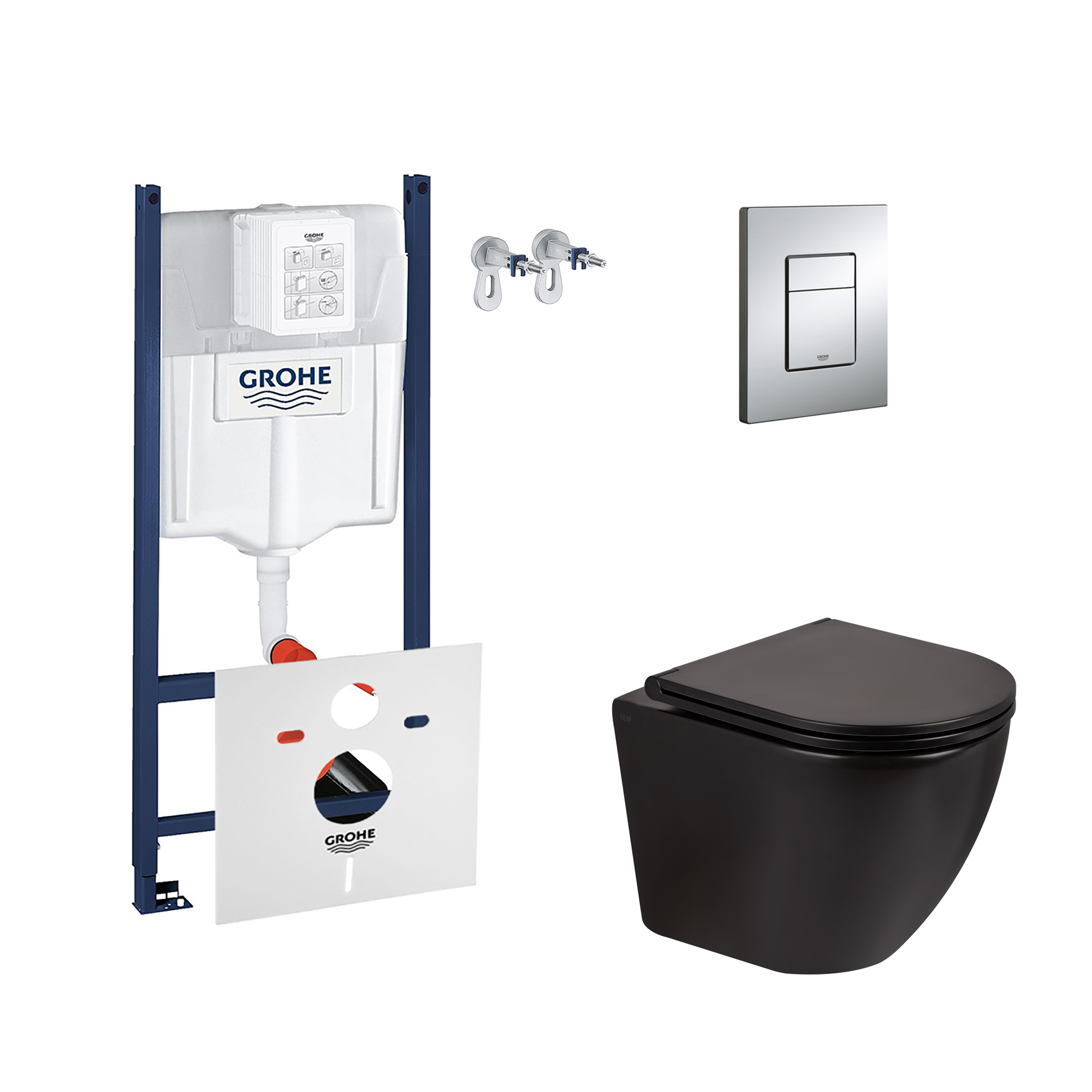 

Набор инсталляция 4 в 1 Grohe Rapid SL 3884000G + унитаз с сиденьем Qtap Robin QT13332141ERMB (3884000GQT13332141ERMB)