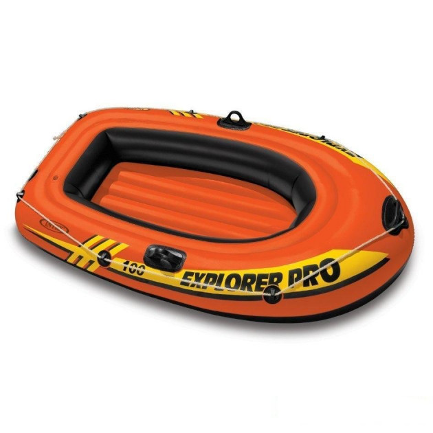 

Лодка одноместная надувная компактная Intex Explorer Pro 100 58355 Orange/Black