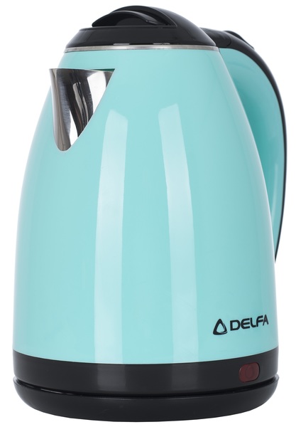 

Электрочайник Delfa DK 3520 X turquoise Kettle/metall