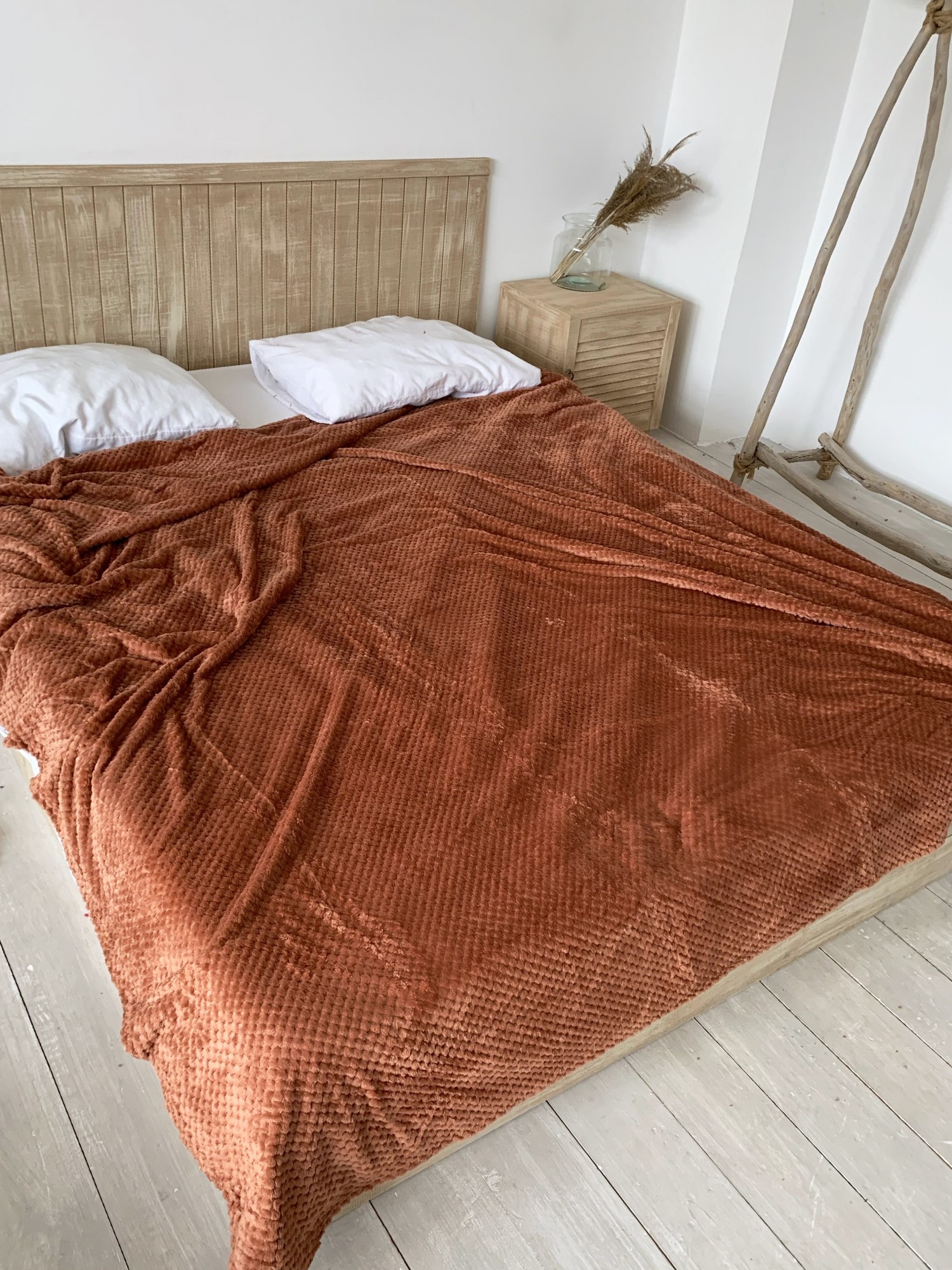 

Покрывало Bamboo Бамбук-соты 414 (200х230) Рыжий