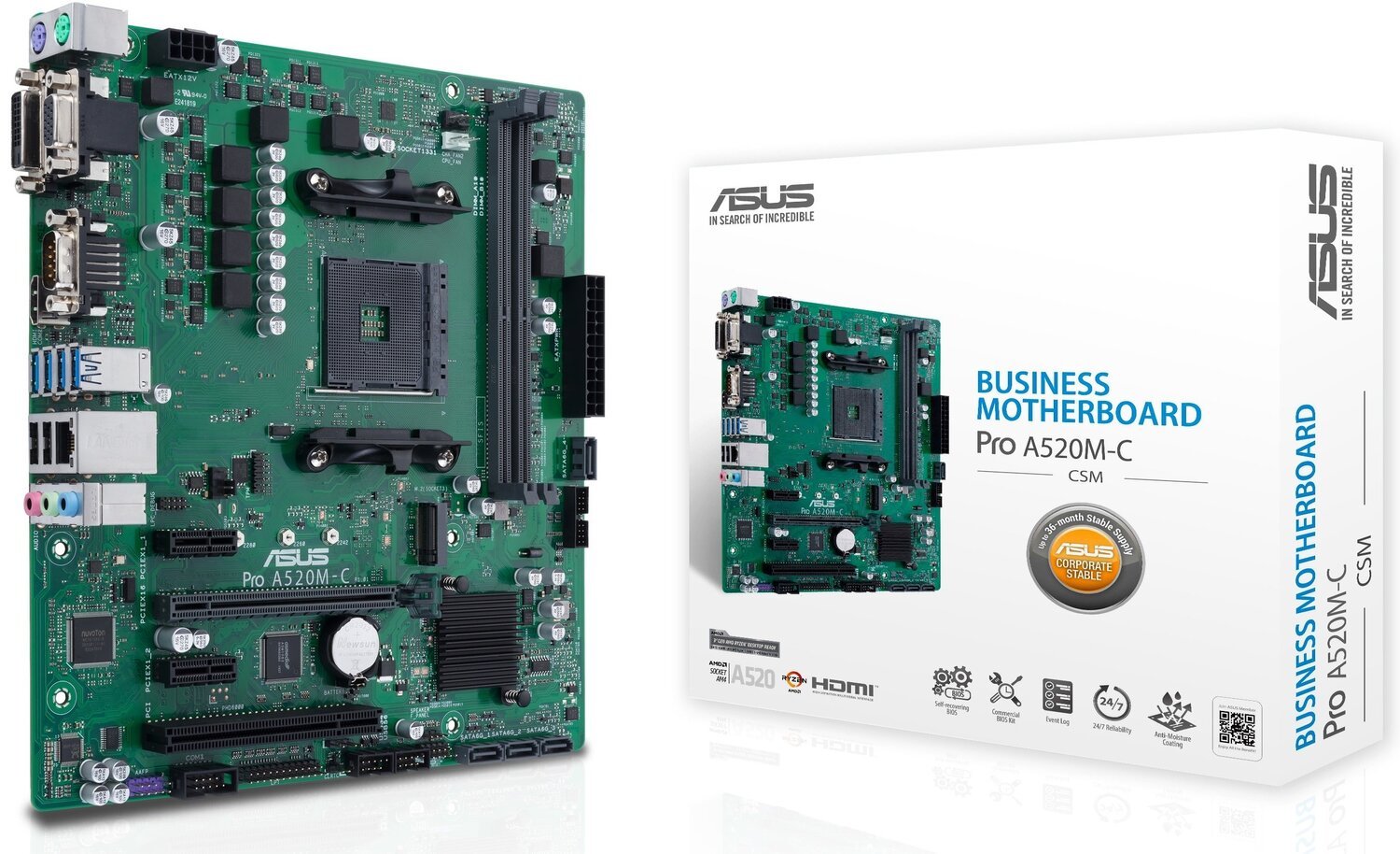 

Asus Pro A520M-C/CSM Socket AM4