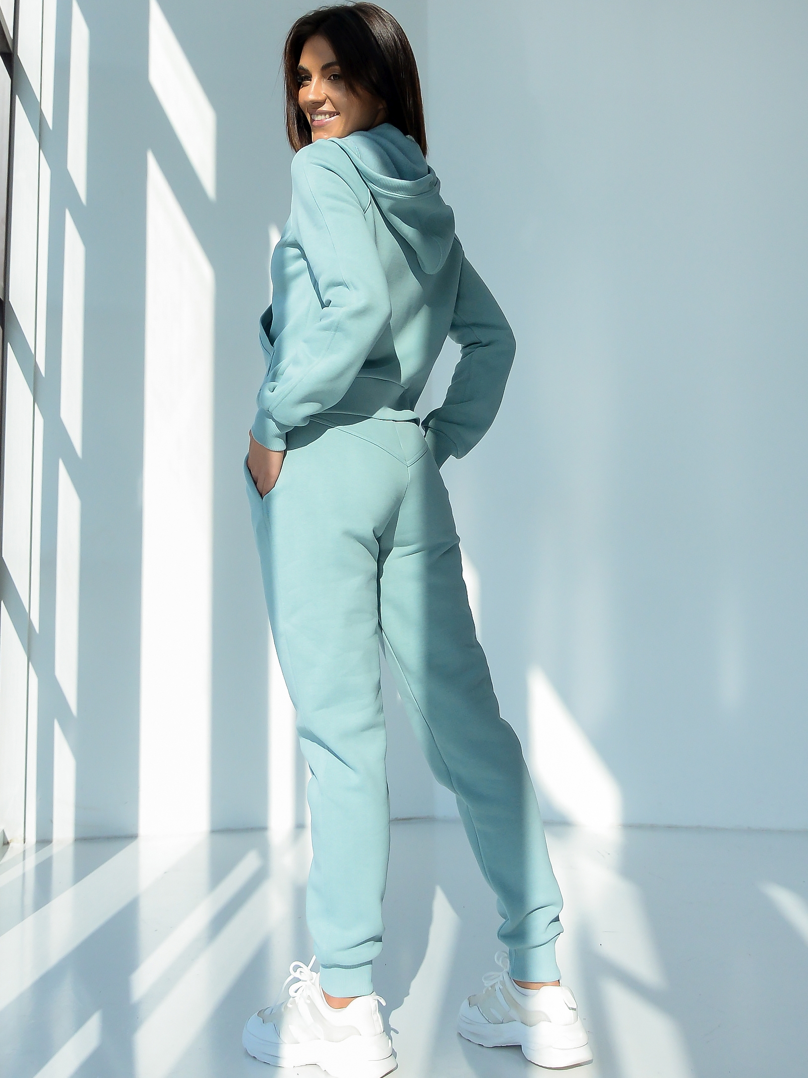 

Спортивный костюм ODIS OD-660  Серый с голубым, Спортивный костюм ODIS OD-660 40 Серый с голубым