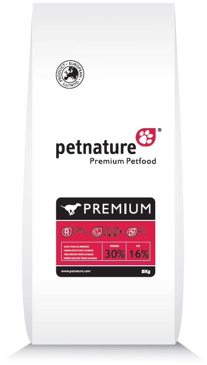 

Збалансований сухий корм PetNature для дорослих собак PREMIUM 15 кг