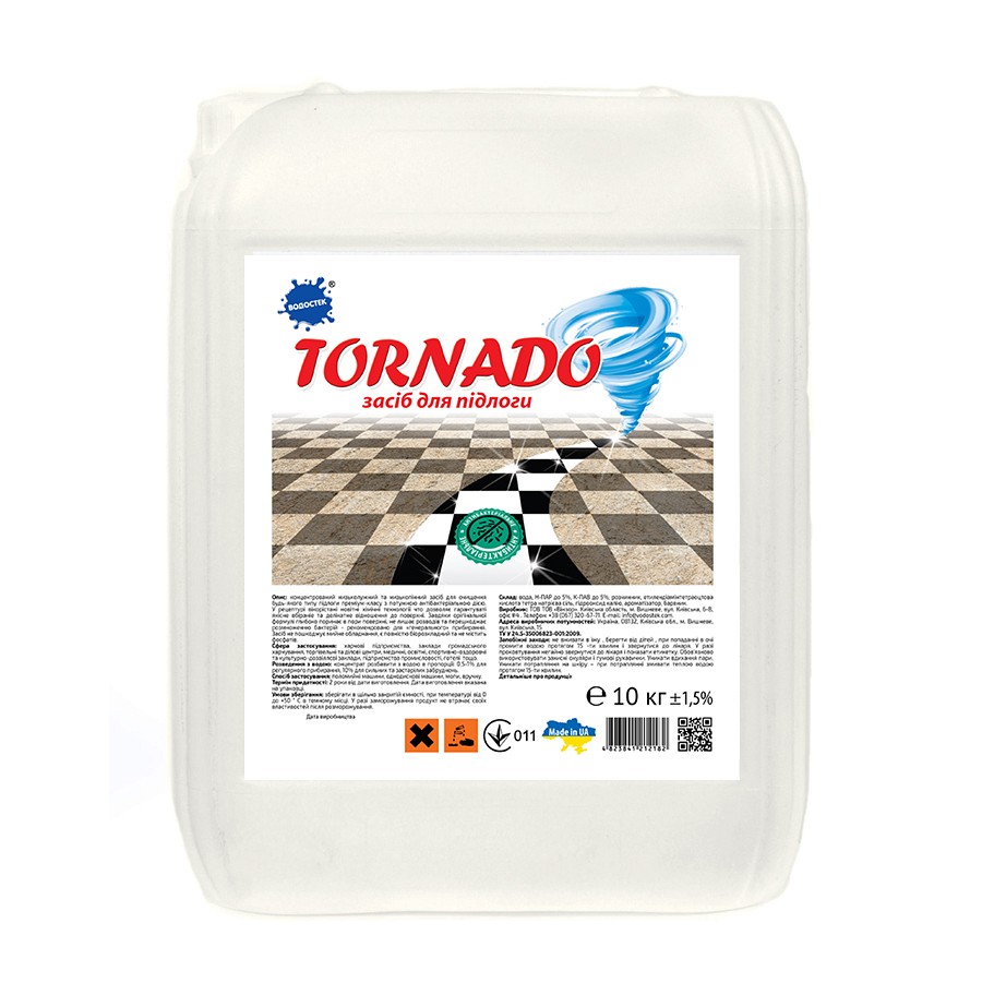

Средство для уборки полов Винзор Tornado с антибактериальным действием 10 кг