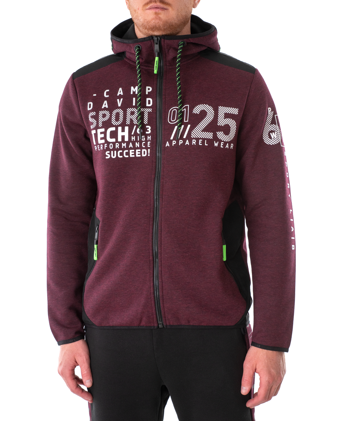 

Толстовка чоловіча CAMP DAVID (2108-3252-22/21-22) Бордовий XXXL