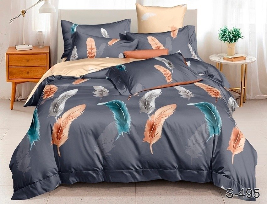 

Постельное белье сатин люкс TAG tekstil S495 Двуспальный