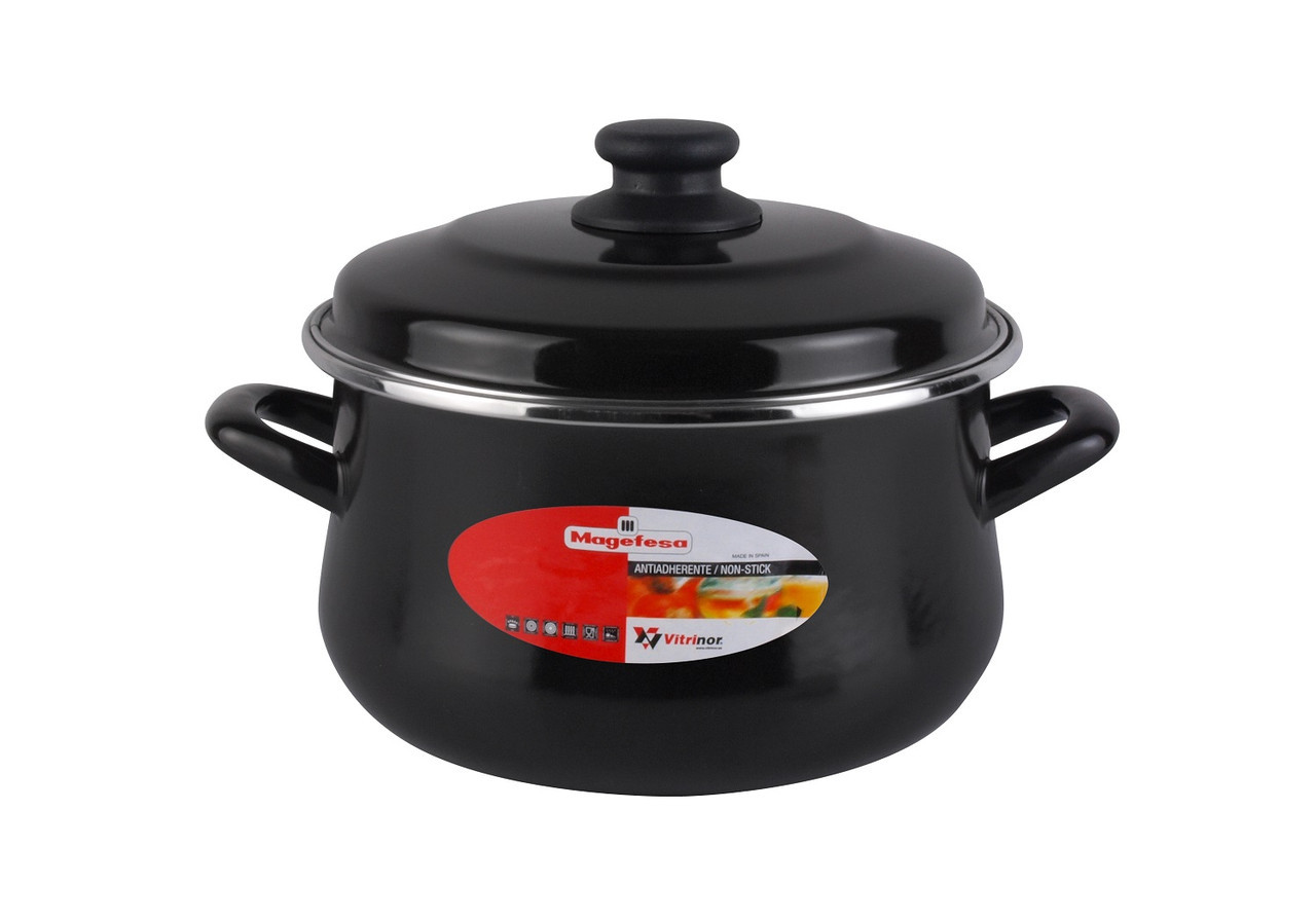 

Кастрюля с крышкой Vitrinor Black 1102584 (20см, 3.7л)