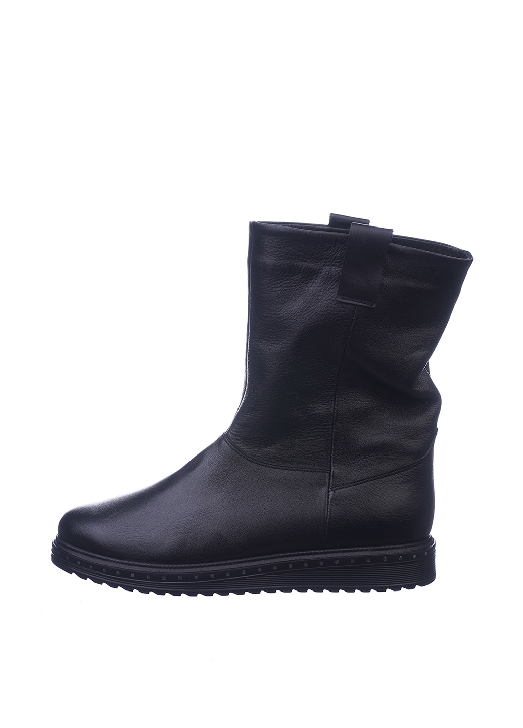 

Полусапоги женские демисезонные чёрные натуральная кожа Украина Cliford - размер 41 (26,5 см)