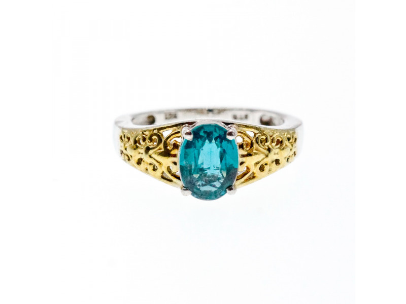

Серебряное кольцо с камнем шпинель Ноты позолоты Натуральный Sky Jewelry 002996