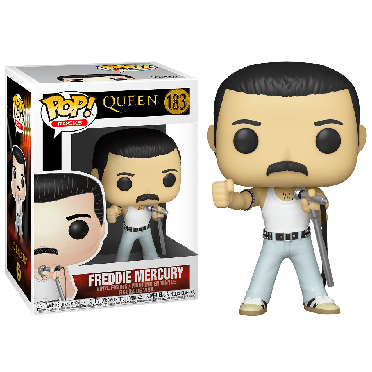

Фигурка Funko Pop Фанко Поп Квин Фредди Меркьюри Queen Freddie Mercury 10 см Q FM 183 (CZ00Q FM 183)