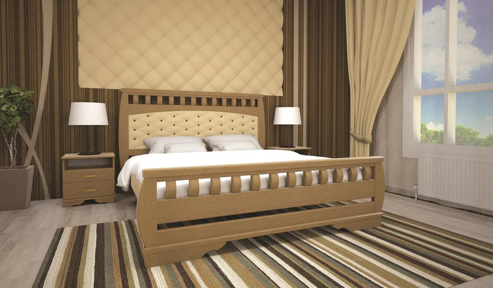 

Кровать ТИС АТЛАНТ 11 140*190 бук Лак Ольха + Мадрас голд беж