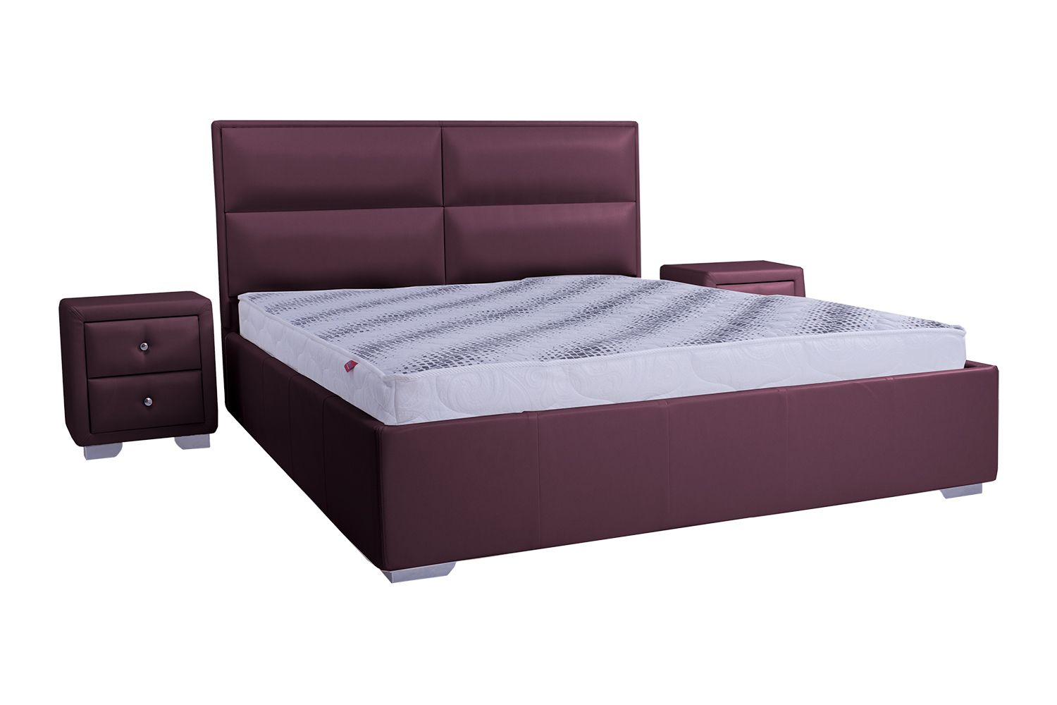 

Кровать со съемным чехлом и механизмом Zevs-M Камалия (деревянный каркас) Boom 15 бордовая 180х200