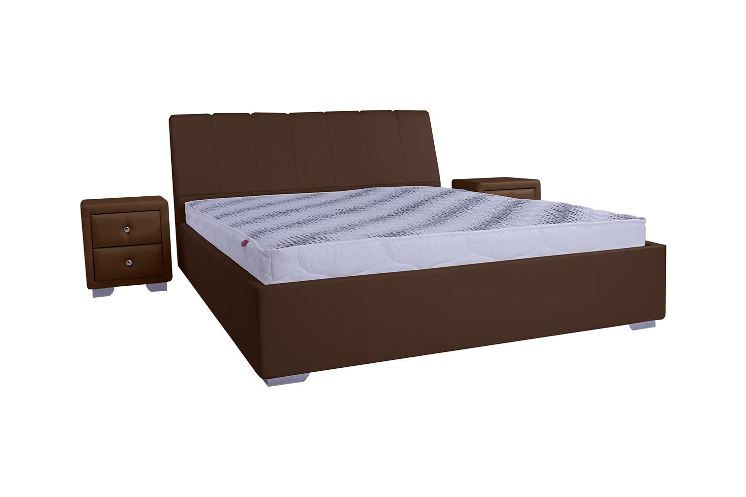 

Кровать со съемным чехлом Zevs-M Релакс (деревянный каркас) Boom 11 коричневая 140х190