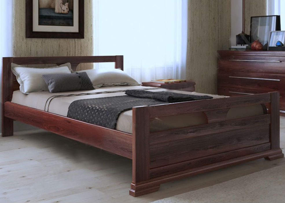 

Кровать ARTmebli Модерн 160х200 К3 красное дерево