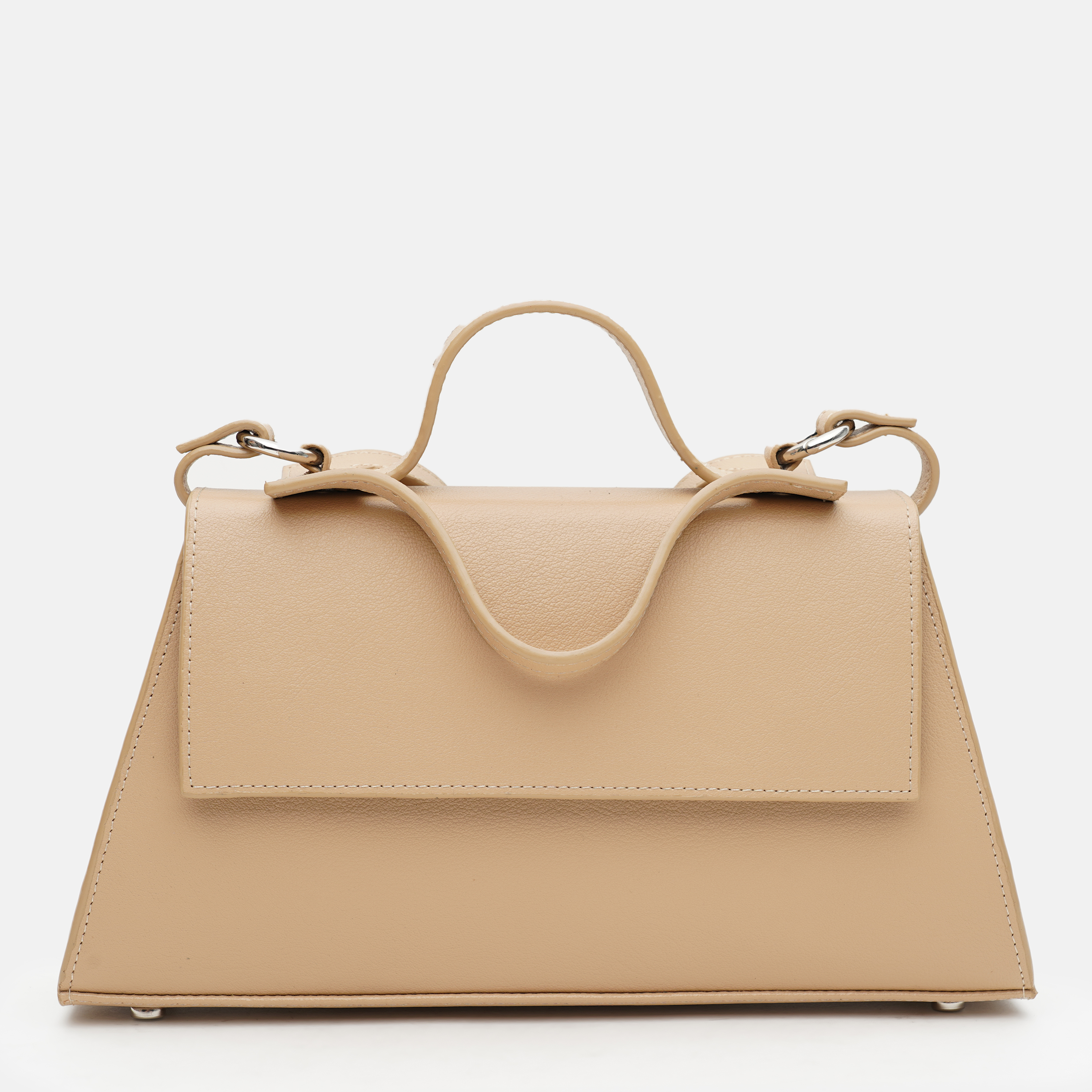 

Женская сумка кожаная Kachorovska Mira Bag-L1040 Бежевая