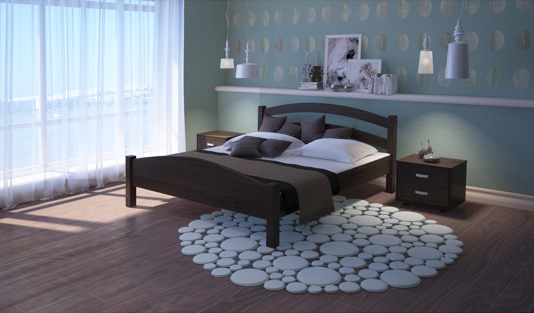 

Кровать ARTmebli Вероника 90х190 К5 венге