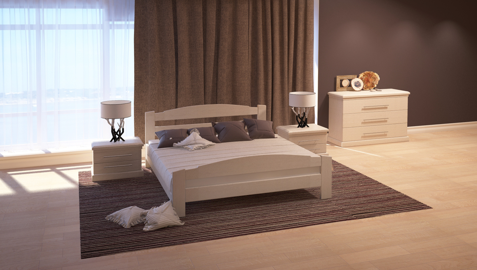 

Кровать ARTmebli Эдель 160х190 Б100 белоснежный