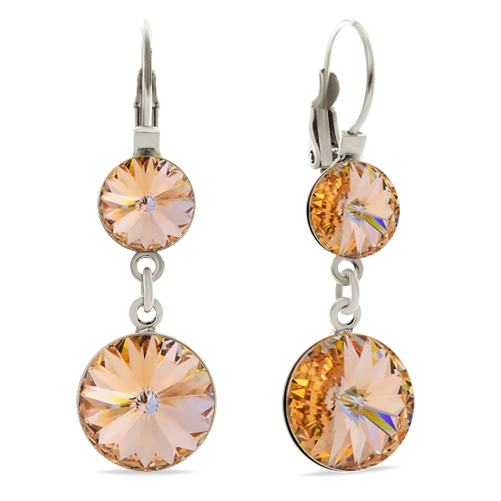

Серьги KOBI JANINE со Swarovski 8/12 мм модели 7740-1106-25-32