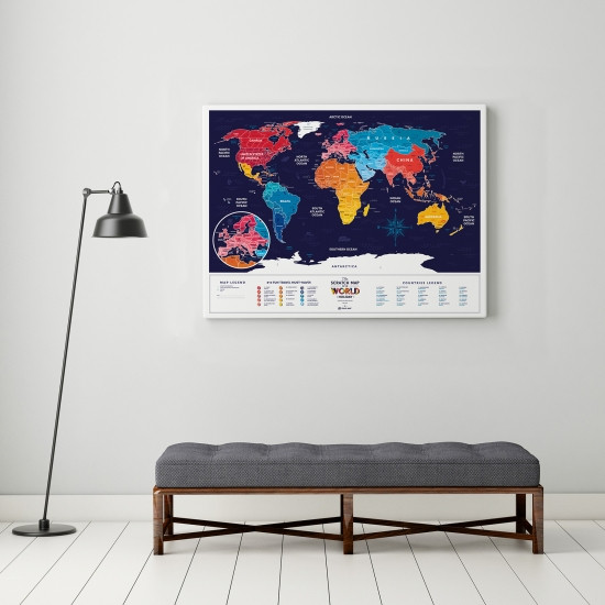 

Скретч карта мира Travel Maps Holiday World
