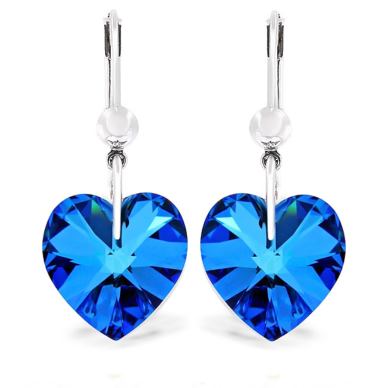 

Серьги KOBI Heart со Swarovski 14 мм модели 7440-0954-46