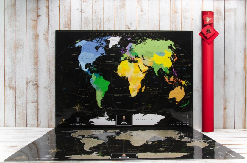 

Скретч карта My Maps Black edition в наборе для любимого человека In Love