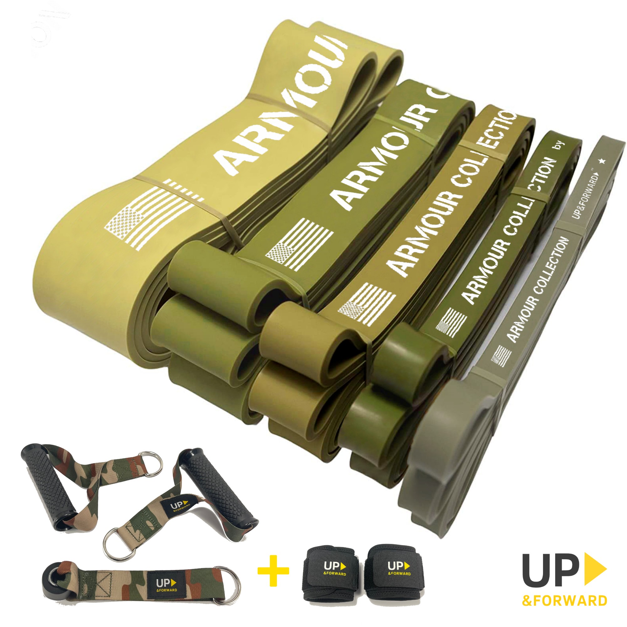 

Резинки для подтягивания и тренировок UP & FORWARD Петли 5 шт. 3 - 55 кг UF1000
