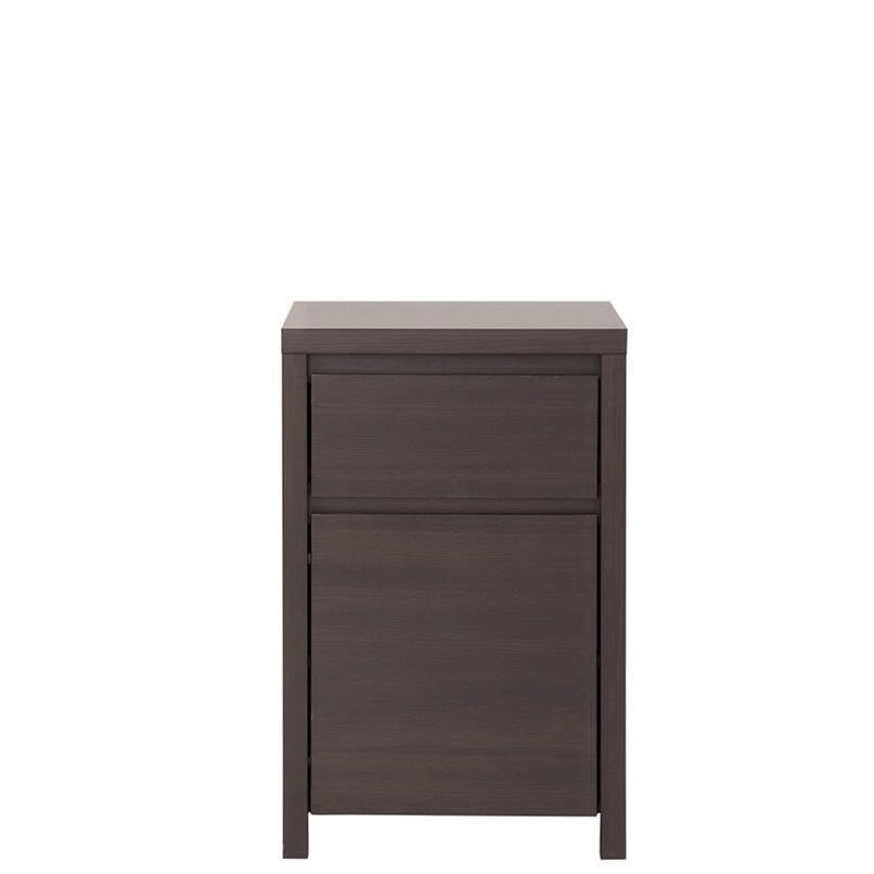 

Комод в гостиную, прихожую, спальню из ДСП KOM1D1SP Каспиан 490х405х770 мм дуб милано темный Gerbor