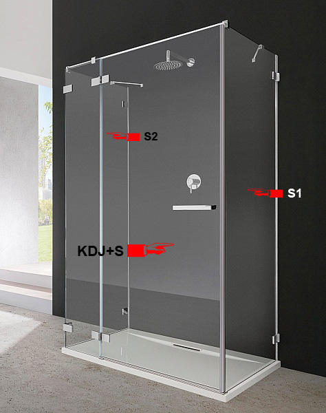 

Бокова Стінка для душової кабіни Radaway Euphoria S1 90 (383050-01)