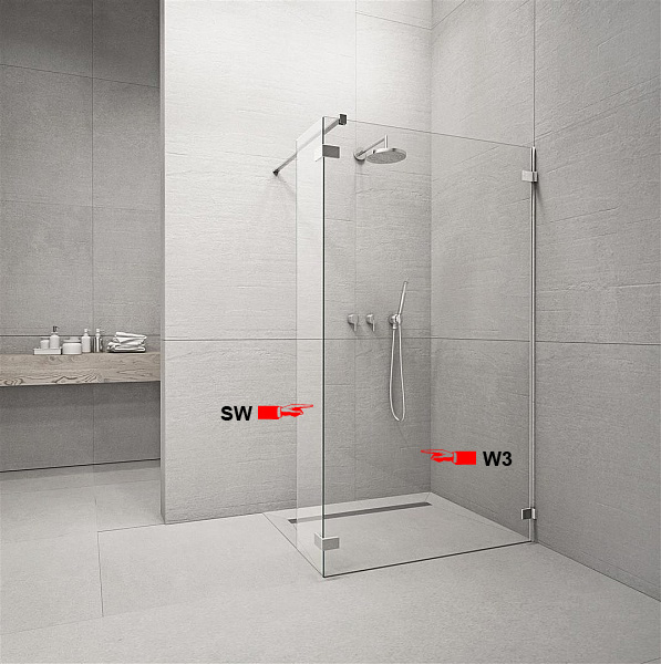 

Бокова Стінка для душової кабіни Radaway SW (383160-01-01)