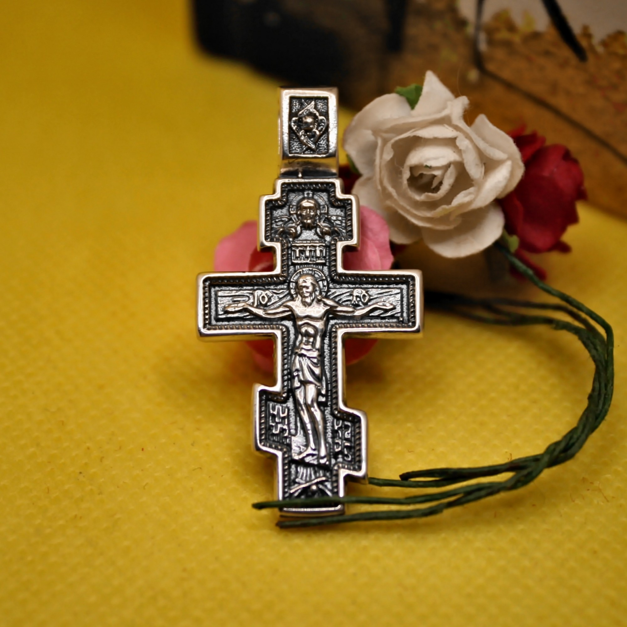 

Крест серебряный Распятие Христово SilverArtisan 0.0005