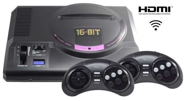 

Игровая консоль Retro Genesis 16 bit HD Ultra (225 игр 2 беспроводных джойстика HDMI кабель) (CONSKDN73)