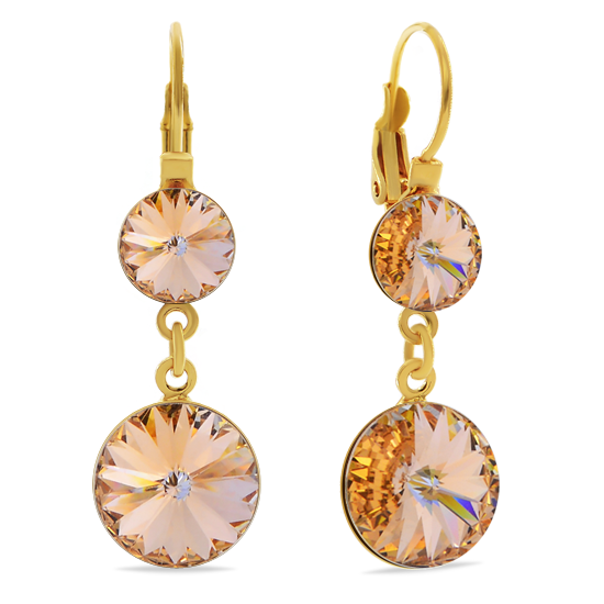 

Серьги KOBI JANINE со Swarovski 8/12 мм модели 7740-1106-25-35