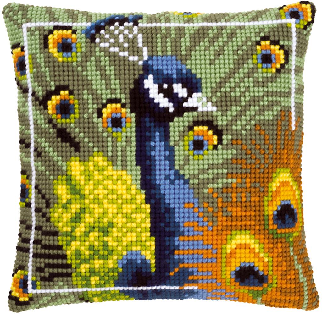 

Набор для вышивания крестом (подушка) Vervaco Proud peacock Павлин PN-0145700