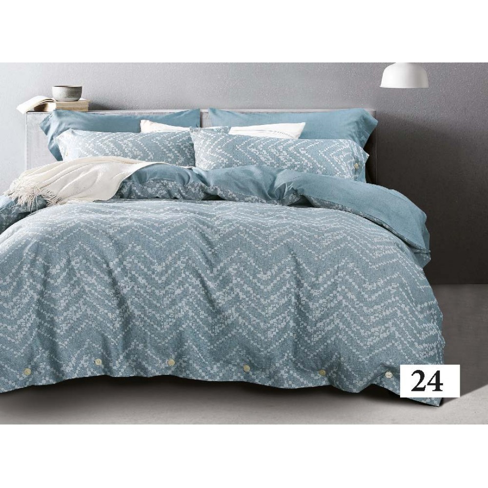 

Комплект постельного белья из вареного хлопка Tiare сатин Wash Jacquard 24 евро