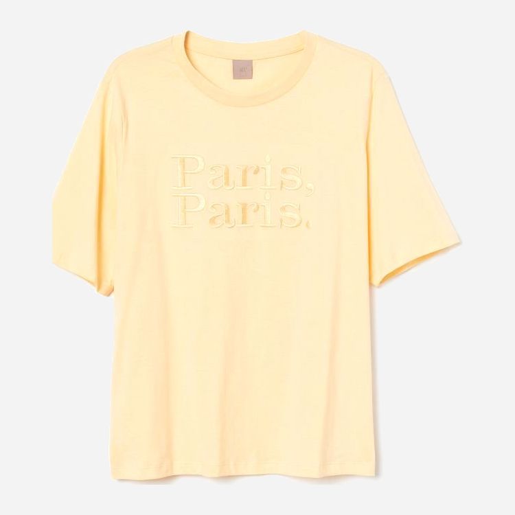 

Футболка H&M 9347313bar  Светло-желтая, Футболка H&M 9347313bar L Светло-желтая