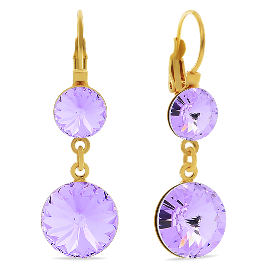 

Серьги KOBI JANINE со Swarovski 8/12 мм модели 7740-1106-10-35
