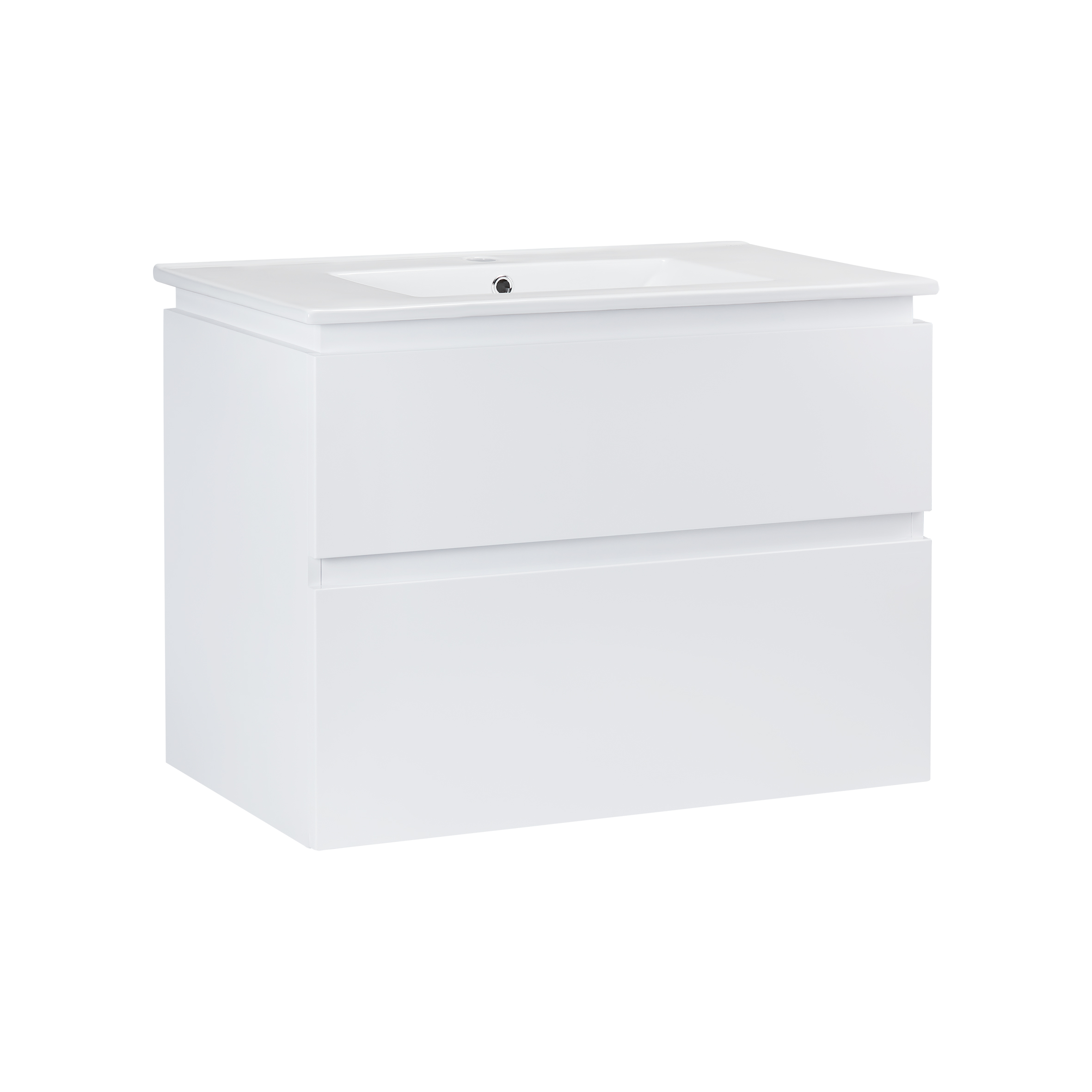 

Комплект Qtap Albatross 815х465 White тумба подвесная + раковина врезная QT0172TP800D3080CW