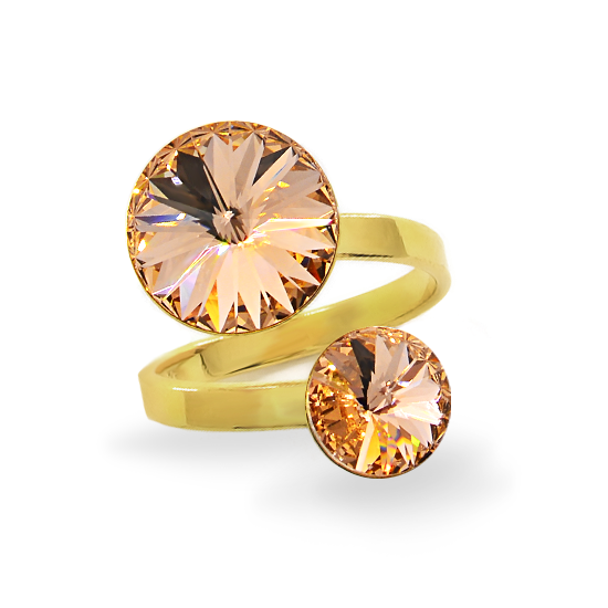 

Кольцо KOBI RIVOLI 8+12 мм со Swarovski модели 7770-3010-25-35