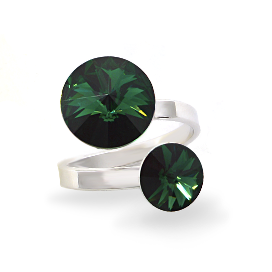 

Кольцо KOBI RIVOLI 8+12 мм со Swarovski модели 7770-3010-13-32