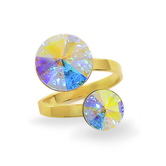 

Кольцо KOBI RIVOLI 8+12 мм со Swarovski модели 7770-3010-03-35