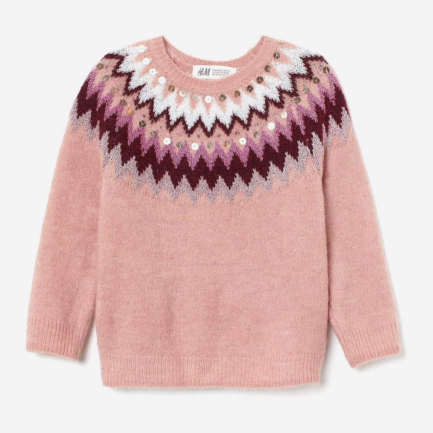 

Джемпер H&M 1708-7399070 92 см Розовый