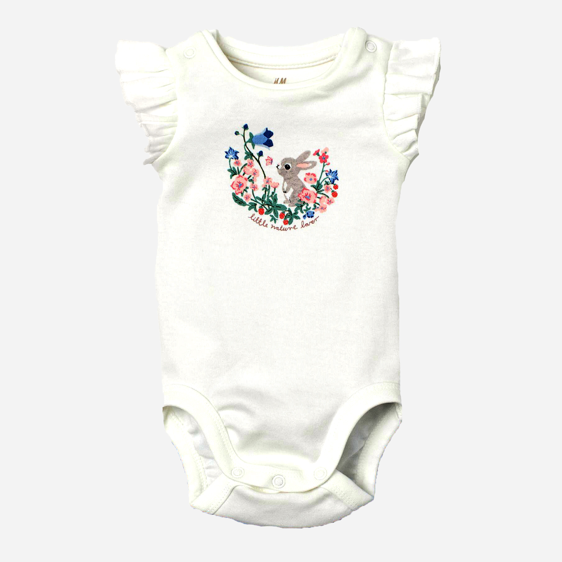 

Боди-майка H&M 2010-8418721 62 см Белый/Зайчик
